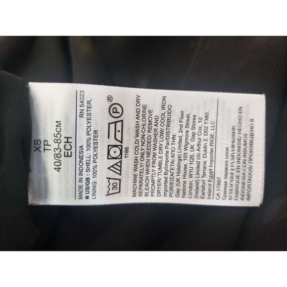 Banana Republic Black Floral Ruffle Faux Wrap Top sz XS Boho Whimsical Fairy - Picture 10 of 10